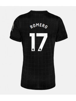 Tottenham Hotspur Cristian Romero #17 Replika Borta Kläder Dam 2025-26 Kortärmad